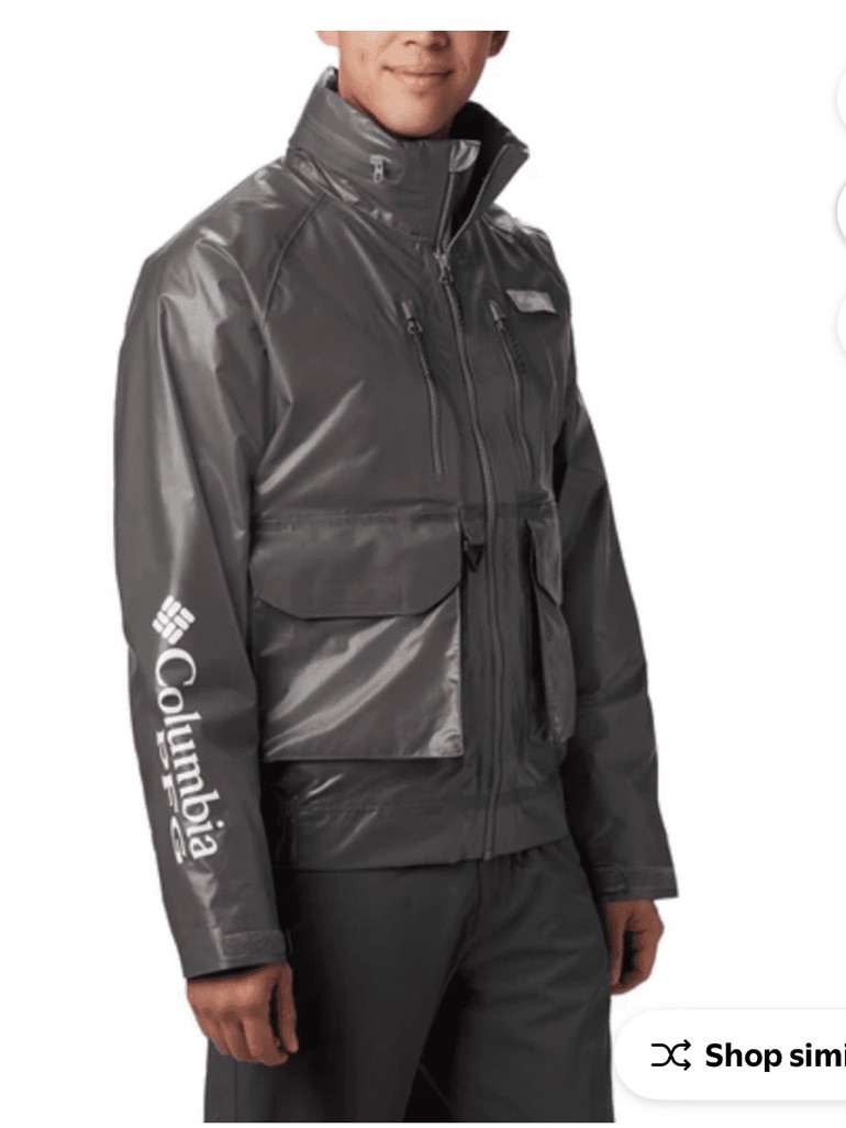 Nwt Columbia Pfg Force Odx Outdry Waterproof Resistant Mens Fishing Jacket Sz S
